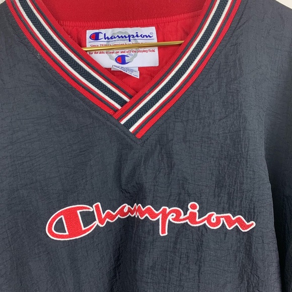 vintage champion v neck sweatshirt